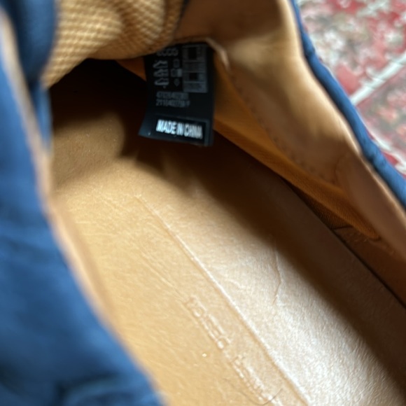 Ecco blue suede dress sneakers - Picture 6 of 7